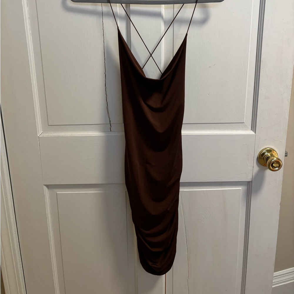 Brown Mini Dress